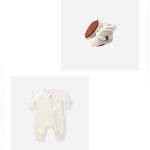 Goumi Sherpa Bodysuit and Booties Set